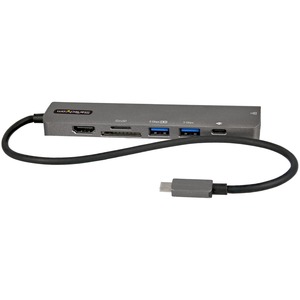 StarTech.com USB C Multiport Adapter, USB-C to 4K 60Hz HDMI 2.0, 100W PD Pass-through, SD, USB, GbE, USB Type-C Mini Dock, 12" Long Cable 1069851647 1 2 2 StarTech.com USB C Multiport Adapter, USB-C to 4K 60Hz HDMI 2.0, 100W PD Pass-through, SD, USB, GbE, USB Type-C Mini Dock, 12" Long Cable