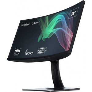 ViewSonic VP3881a 38" ColorPro 21:9 Curved WQHD+ IPS Monitor with 90W Powered USB C, RJ45 and sRGB