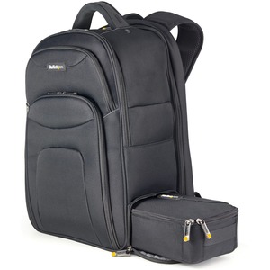 17.3" Laptop Backpack w/ Removable Accessory Case, Professional IT Tech Backpack for Work/Travel/Commute, Nylon Computer Bag