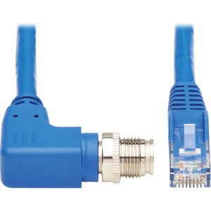 Tripp Lite Ethernet Cable M12 XCode Cat6 1G UTP Right-Angle M12 RJ45 M/M 5M