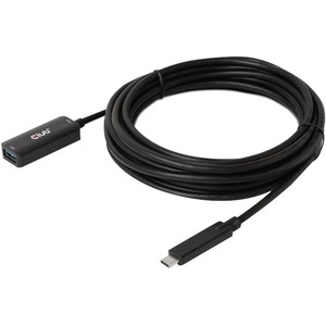 Club 3D USB Gen2 Type-C to Type-A Cable 10Gbps M/F 5m/16.4ft