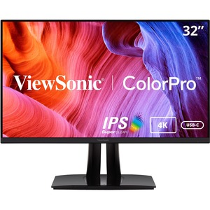 ViewSonic VP3256-4K 32" ColorPro 4K UHD IPS Monitor with 60W Powered USB C, sRGB, HDR10 and Pantone Validated