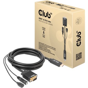 Club 3D HDMI to VGA Cable M/M 2m/6.56ft 28AWG