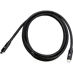 V7 USB-C Male to USB-C Male Cable USB 3.2 Gen2 10 Gbps 3A 2m/6.6ft Black