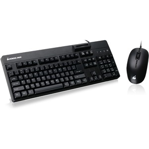 IOGEAR TAA-Compliant 104-KEY Keyboard with Built-in CAC Reader & 3-Button Mouse