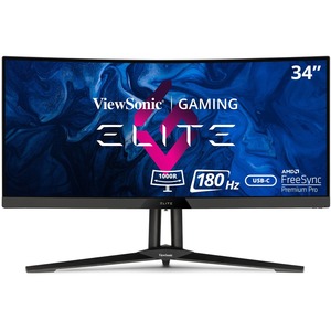 34" ELITE 1440p 1ms 180Hz Ultra-Wide Curved Gaming Monitor with FreeSync Premium Pro, HDR400, HDMI 2.1
