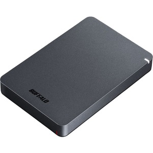 BUFFALO 2TB MiniStation PGF Portable External Hard Drive HDD Shock Resistant, USB 3.2 for PC, Mac