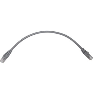 Tripp Lite Cat6a 10G Snagless Molded UTP Ethernet Cable (RJ45 M/M), PoE, Gray, 1 ft. (0.3 m)