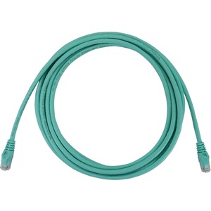 Tripp Lite Cat6a 10G Snagless Molded UTP Ethernet Cable (RJ45 M/M), PoE, Aqua, 15 ft. (4.6 m)