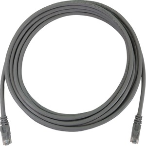 Tripp Lite Cat6a 10G Snagless Molded UTP Ethernet Cable (RJ45 M/M), PoE, Gray, 15 ft. (4.6 m)