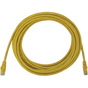 Tripp Lite Cat6a 10G Snagless Molded UTP Ethernet Cable (RJ45 M/M), PoE, Yellow, 25 ft. (7.6 m)