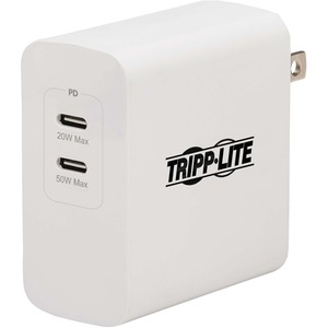 Tripp Lite by Eaton Dual-Port Compact USB-C Wall Charger