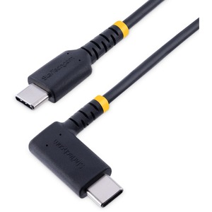 StarTech.com 6in (15cm) USB C Charging Cable Right Angle, 60W PD 3A, Heavy Duty Fast Charge USB-C Cable, Durable Rugged Aramid Fiber