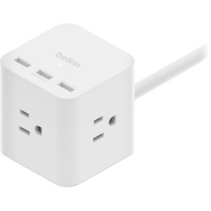 Belkin 3-Outlet Power Cube with 5-Foot Cord and USB-A Ports