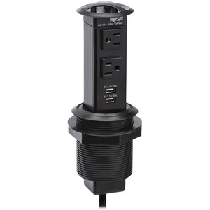 Tripp Lite by Eaton Power It! 2-Outlet Pop-Up Power and Charging Dock