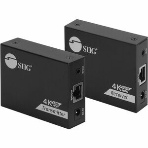 SIIG 4K60Hz HDMI over Cat6 Extender with Loopout & IR