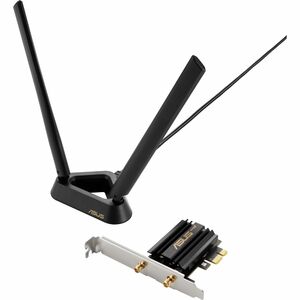 Asus PCE-AXE59BT IEEE 802.11 a/b/g/n/ac/ax Bluetooth 5.2 Tri Band Wi-Fi/Bluetooth Combo Adapter for Desktop Computer