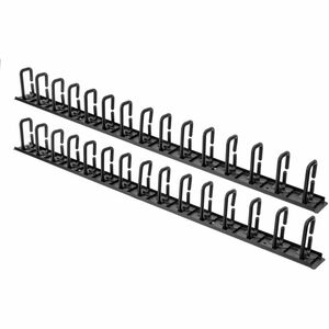 Vertical Cable Organizer with D-Ring Hooks