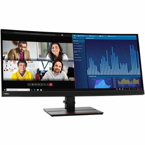 Lenovo ThinkVision P34w-20 34" Class Webcam UW-QHD Curved Screen LED Monitor