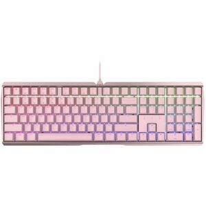 CHERRY MX 3.0S Wired RGB Keyboard, MX SILENT RED SWITCH, For Office And Gaming, Pink