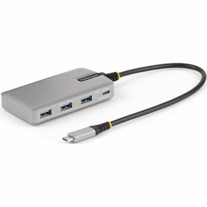 StarTech.com 4-Port USB-C Hub with USB-C DP Alt Mode Video Output, 3x USB-A, 1x USB-C, 100W Power Delivery Pass-Through, USB 3.2 10Gbps
