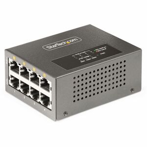 StarTech.com 4-Port Multi-Gigabit PoE++ Injector, 5/2.5/1G Ethernet (NBASE-T), PoE/PoE+/PoE++ (802.3af/802.3at/802.3bt), 160W Power Budget