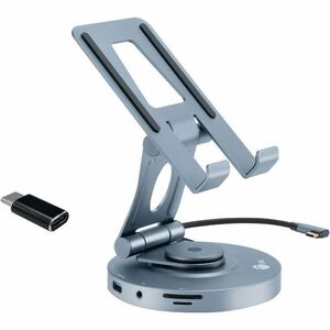 SIIG USB-C Multitask Hub Stand Holder fits under 13" Tablets/Phones