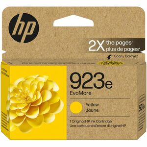 HP Original 923e Yellow EvoMore Ink Cartridge | Works OfficeJet 8120 Series, OfficeJet Pro 8130 Series | Carbon Neutral | 4K0T6LN