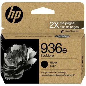 HP 936e Black EvoMore Ink Cartridge | Works OfficeJet 9120 Series, OfficeJet Pro 9100 Series, OfficeJet Pro Wide Format 9700 Series | Carbon Neutral | 4S6V6LN
