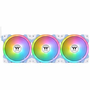 Thermaltake SWAFAN EX 14 ARGB Cooling Fan, Hydrangea Blue, 3-Fan pcak, 500~2000 RPM, Magnetic Connection, Reversable Blades, sync with MB RGB Software, CL-F184-PL14BU-A
