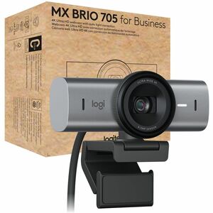 Logitech MX Brio 705 for Business 4K Webcam with Auto Light Correction, Ultra HD, Auto-Framing, Show Mode, USB-C, Works with Microsoft Teams, Zoom, Google Meet, Graphite