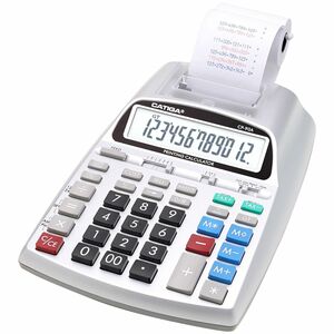 Adesso CP-90AS 12 Digits Printing Calculator (Silver)