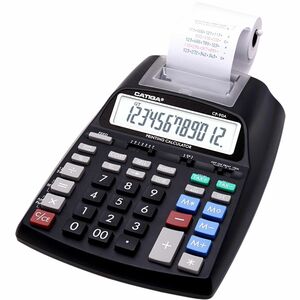 Adesso CP-90AB 12 Digits Printing Calculator (Black)