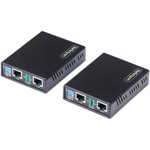StarTech.com 10/100 Ethernet Extender Kit, Up to 0.5mi (800m), Long-Range LAN Over Single Pair Wire/RJ45 UTP, For Remote IP Camera/WiFi AP