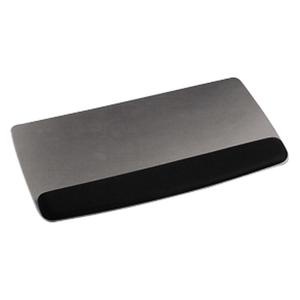 3M? Adjustable Keyboard Platform with Gel Wrist Rest, Black/Metallic Gray