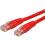 StarTech.com 1ft CAT6 Ethernet Cable   Red Molded Gigabit   100W PoE UTP 650MHz   Category 6 Patch Cord UL Certified Wiring/TIA 300/500