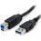 StarTech.com 10 Ft Black SuperSpeed USB 3.0 (5Gbps) Cable A To B   M/M 300/500