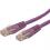 StarTech.com 25ft CAT6 Ethernet Cable   Purple Molded Gigabit   100W PoE UTP 650MHz   Category 6 Patch Cord UL Certified Wiring/TIA 300/500