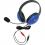 Califone Blue Stereo Headphone W/ Mic Dual 3.5mm Plug Via Ergoguys 300/500