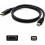 6ft Mini DisplayPort 1.1 Male To DisplayPort 1.2 Male Black Cable For Resolution Up To 3840x2160 (4K UHD) 300/500