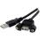 StarTech.com 2 Ft Panel Mount USB Cable A To A   F/M 300/500