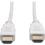 Eaton Tripp Lite Series High Speed HDMI Cable (M/M)   4K, Gripping Connectors, White, 6 Ft. (1.8 M) 300/500