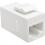 Tripp Lite By Eaton Cat6a Straight Through Modular In Line Snap In Coupler, (RJ45 F/F), TAA 300/500