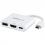 StarTech.com USB C Multiport Adapter With HDMI 4K & 1x USB 3.0   PD   Mac & Windows   White USB Type C All In One Video Adapter 300/500