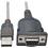 Eaton Tripp Lite Series USB To Null Modem Serial FTDI Adapter Cable With COM Retention (USB A To DB9 M/F), 18 In. (45.72 Cm) 300/500