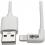 Eaton Tripp Lite Series USB A To Right Angle Lightning Sync/Charge Cable, MFi Certified   White, M/M, USB 2.0, 6 Ft. (1.83 M) 300/500