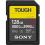 Sony TOUGH G Series SDXC UHS II Card 128GB, V90, CL10, U3, Max R300MB/S, W299MB/S (SF G128T/T1) 300/500