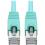 Eaton Tripp Lite Series Cat6a 10G Snagless Shielded STP Ethernet Cable (RJ45 M/M), PoE, Aqua, 1 Ft. (0.31 M) 300/500