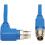 Eaton Tripp Lite Series M12 X Code Cat6 1G UTP CMR LP Ethernet Cable (Right Angle M/M), IP68, PoE, Blue, 10 M (32.8 Ft.) 300/500