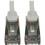 Eaton Tripp Lite Series Cat6a 10G Snagless Shielded Slim STP Ethernet Cable (RJ45 M/M), PoE, White, 15 Ft. (4.6 M) 300/500
